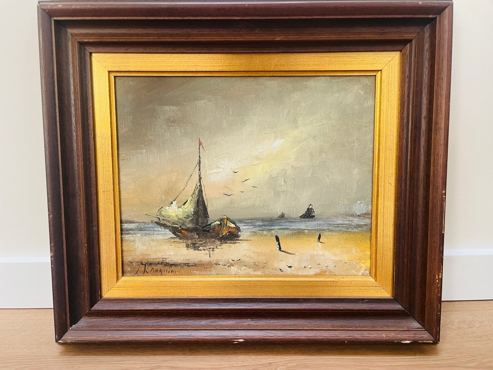 Klassiek olieverfschilderij– incl. lijst, Antiek en Kunst, Ophalen, Klassiek, Olieverf, Doek