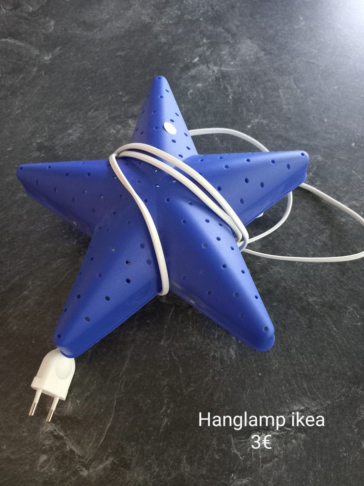 kinderlamp ikea, Gebruikt, Ophalen of Verzenden, Blauw, IKEA