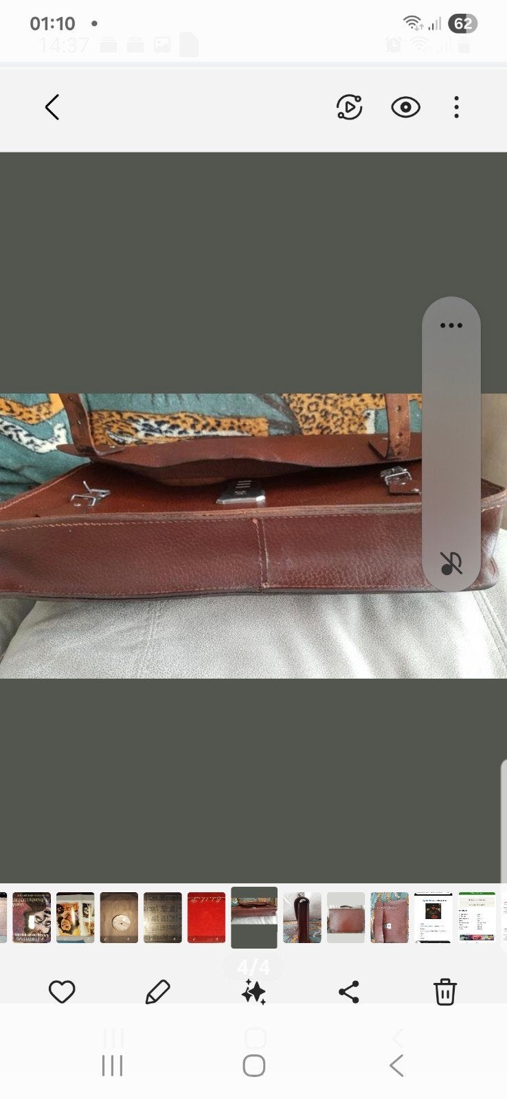 cartable ancien, Bijoux, Sacs & Beauté, Enlèvement ou Envoi, Cuir