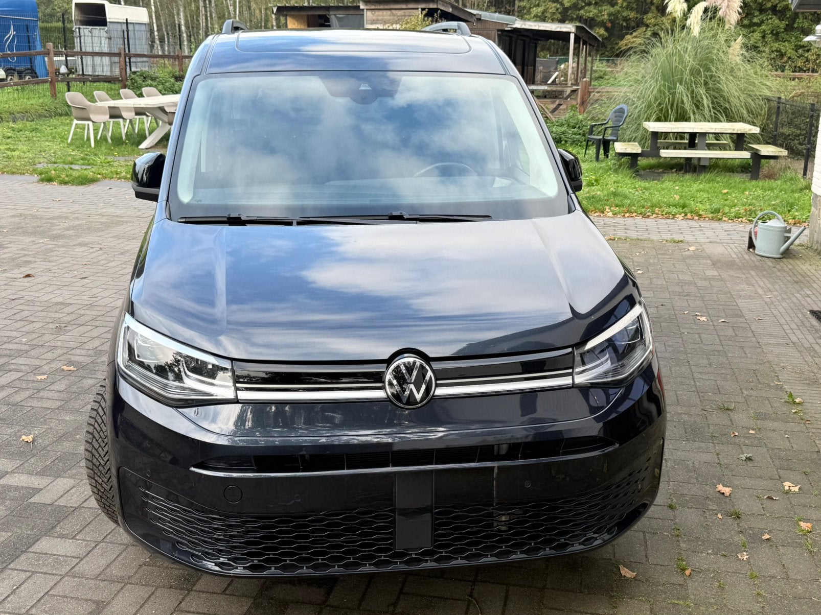 Vw caddy 7zitplaatsen benzine, Dealer onderhouden, Monovolume, Euro 6, Blauw