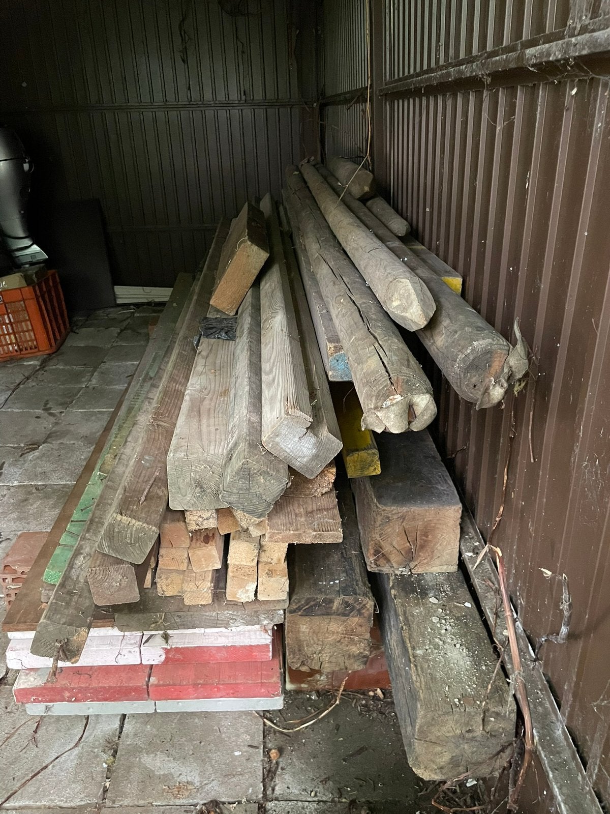 Partij gemixt hout, Bois dur, Enlèvement, Utilisé, 180 à 250 cm