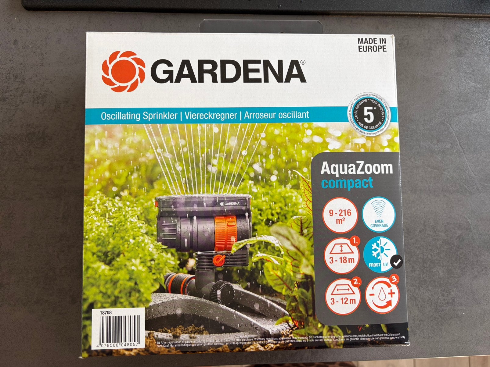 Zwenksproeier aquazoom van Gardena, Jardin & Terrasse, Programmateurs d'Arrosage, Enlèvement ou Envoi, Neuf