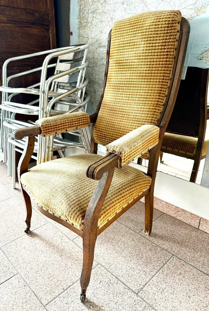 Fauteuil authentique de style Louis, Maison & Meubles, Canapés | Salons, Une personne, Enlèvement, Utilisé, Tissus