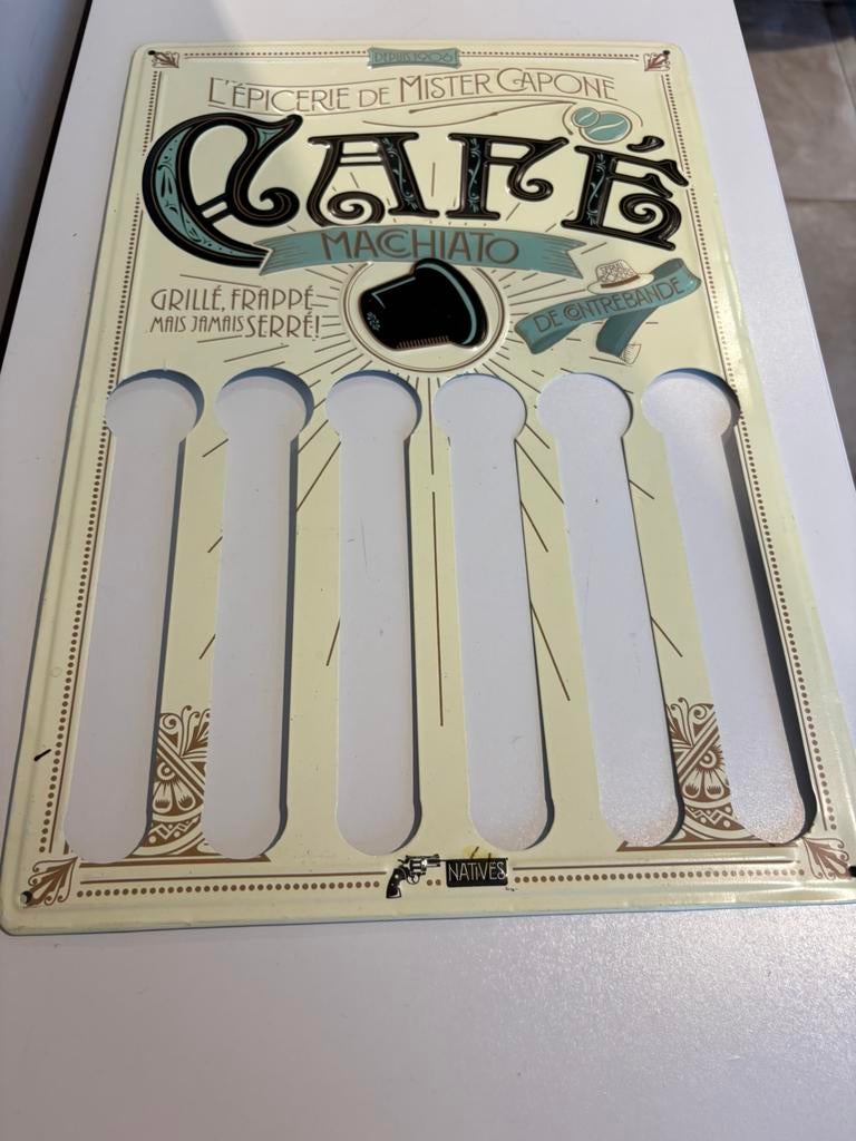 Metalen plaat „COFFEE” (45/30 cm), Huis en Inrichting, Woonaccessoires | Memoborden, Ophalen of Verzenden, Zo goed als nieuw