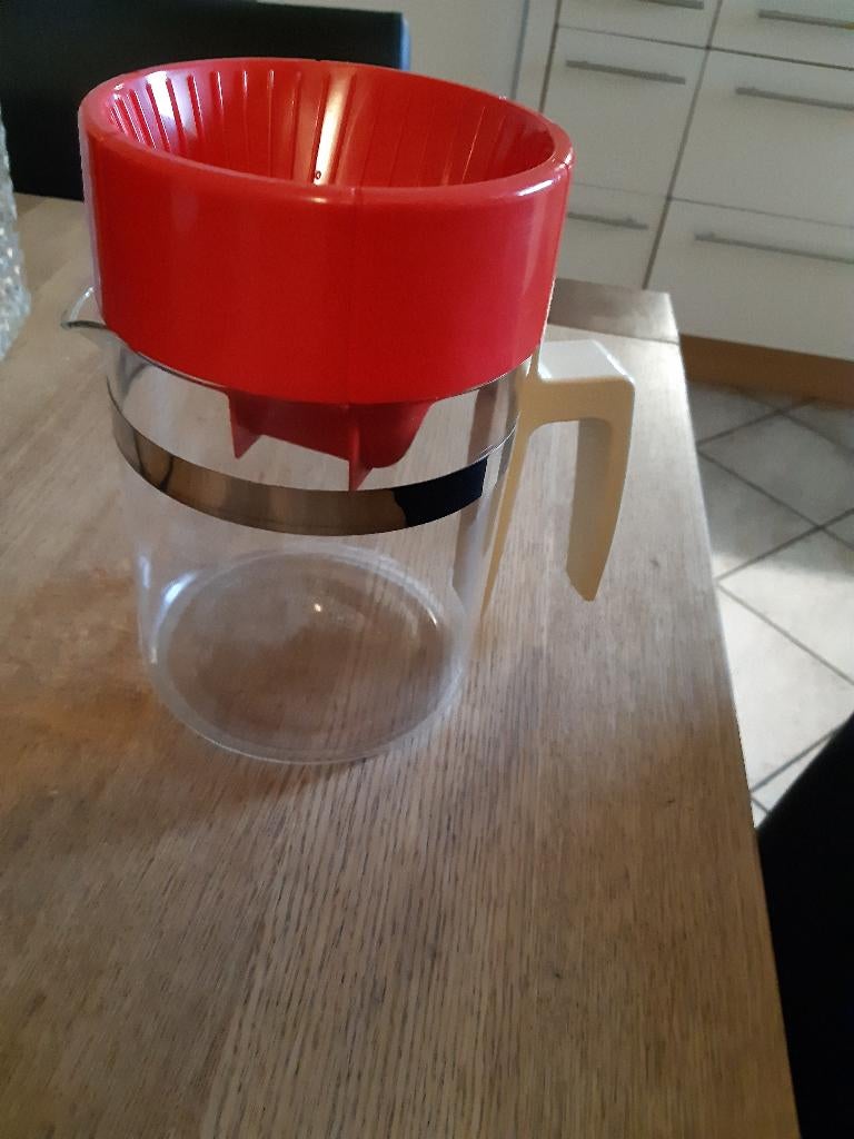 koffiekan met filter, Ophalen of Verzenden, Zo goed als nieuw, Glas