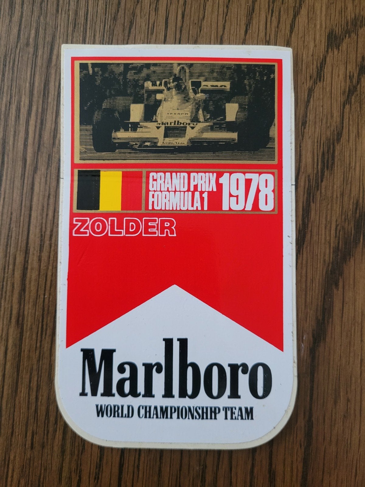 Ancien autocollant Marlboro Zolder 1978 
récupérer ou expédi, Enlèvement ou Envoi