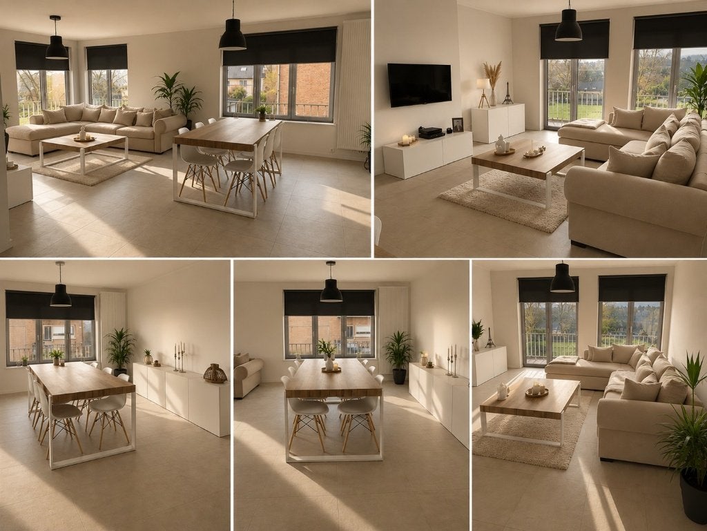 Table salle à manger + 6 chaises + table basse moderne, Maison & Meubles, Tables | Tables à manger, Comme neuf, 150 à 200 cm, 50 à 100 cm