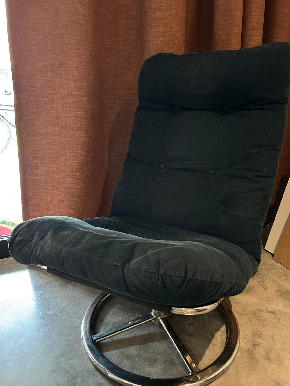 Draaibare fauteuil ikea, Maison & Meubles, Enlèvement, Utilisé, Moins de 75 cm, 50 à 75 cm