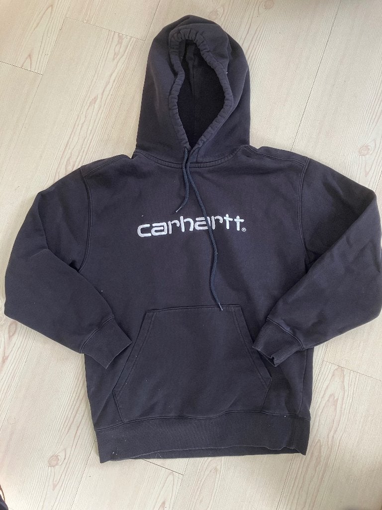 Sweater ( hoodie) zwart of blauw CARHARTT en jeans 164, CARHARTT, Ophalen of Verzenden, Zo goed als nieuw, Setje