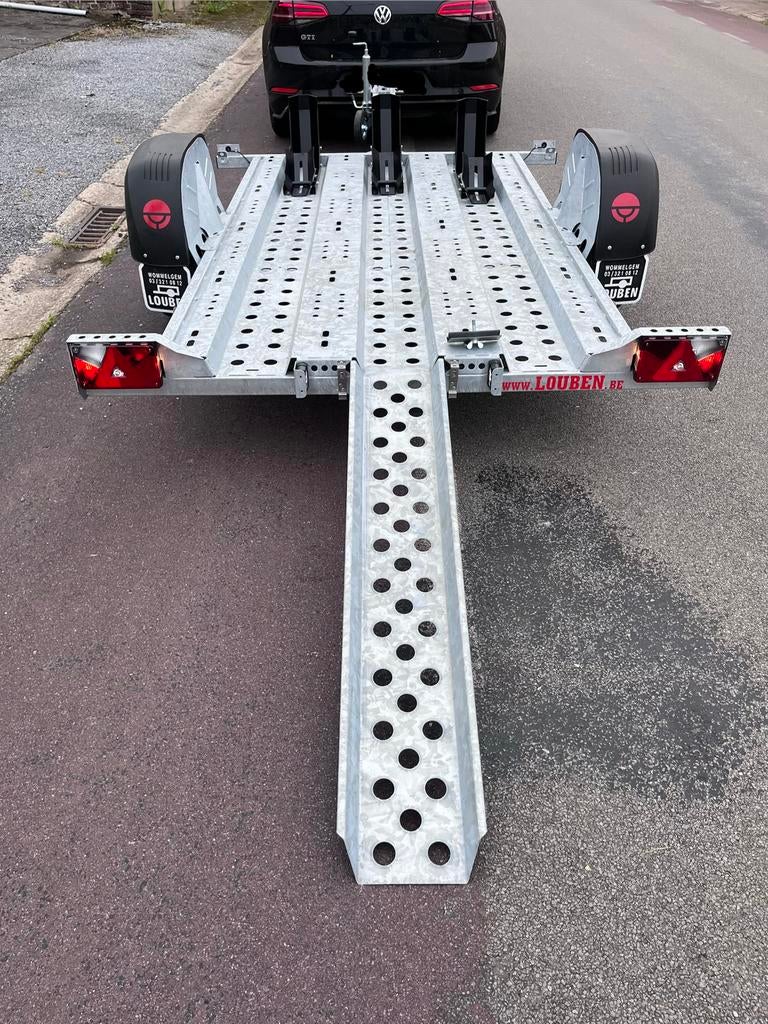 Motortrailer te huur – 1 tot 3 motoren | VOLLEDIG uitgerust, Ophalen, Nieuw