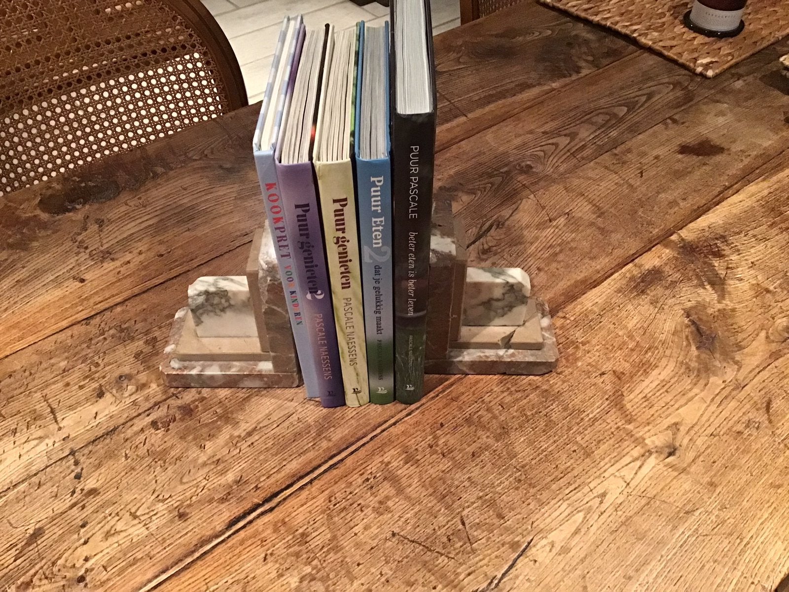SERRE-LIVRES EN MARBRE, Antiquités & Art, Enlèvement ou Envoi