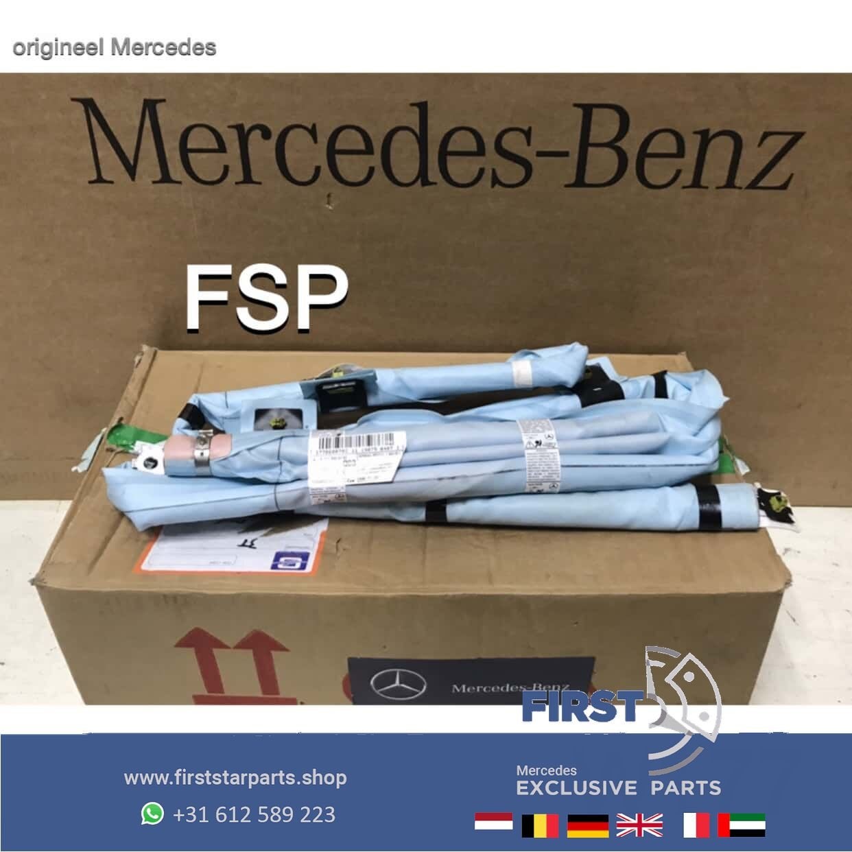 W177 DAKAIRBAG HEMELAIRBAG RECHTS Mercedes A Klasse 2018-202, Gebruikt, -, Ophalen of Verzenden, -