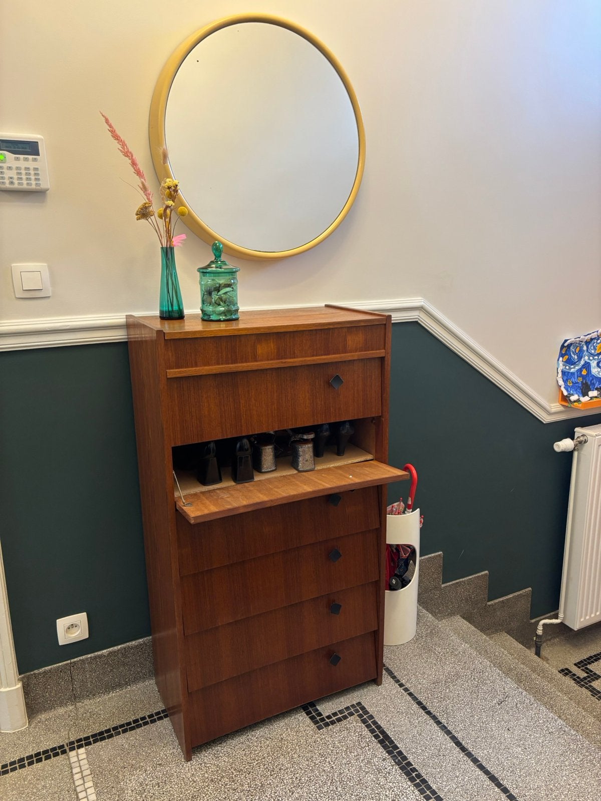 Vintage schoenenkast, Huis en Inrichting, Ophalen, Zo goed als nieuw