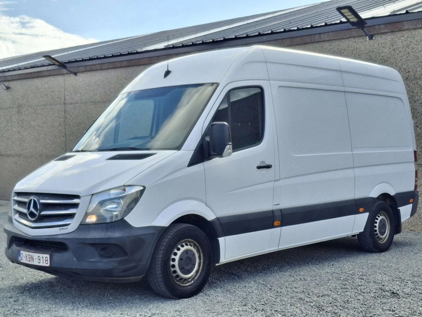 Mercedes-Benz Sprinter 314 (bj 2017), Gebruikt, Euro 6, 4 cilinders, Wit