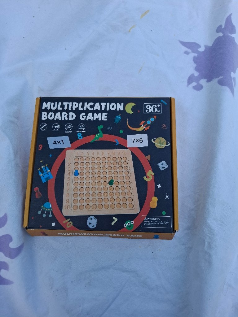 Multiplication bord, maaltafels oefenen/ spel., Ophalen, Nieuw