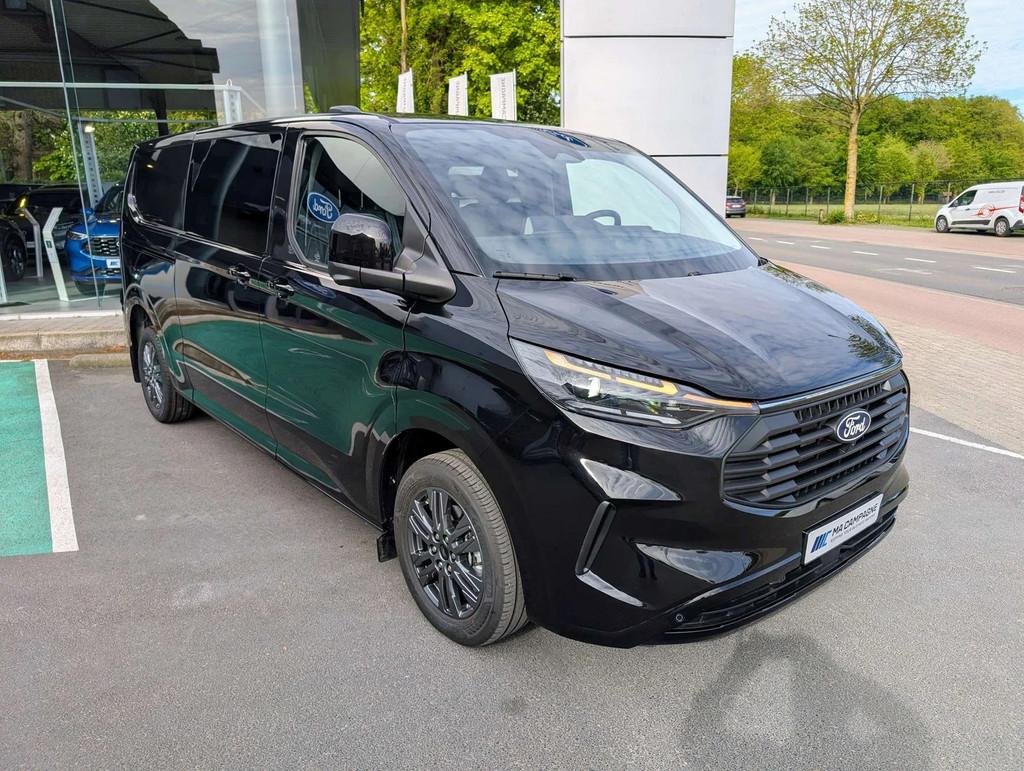 Ford Transit Custom DC 6pl Limited 320L L2 2.0TDCi 170pk A8, Auto's, Automaat, 4 deurs, Stof, Gebruikt
