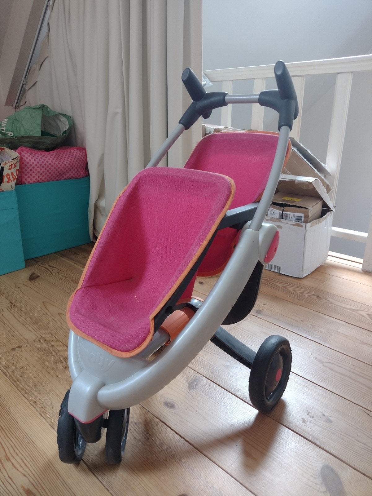 dubbele buggy Smoby, Kinderen en Baby's, Ophalen of Verzenden