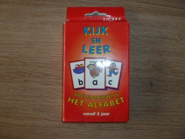 Kijk en leer, spelenderwijs, het alfabet, Ophalen of Verzenden