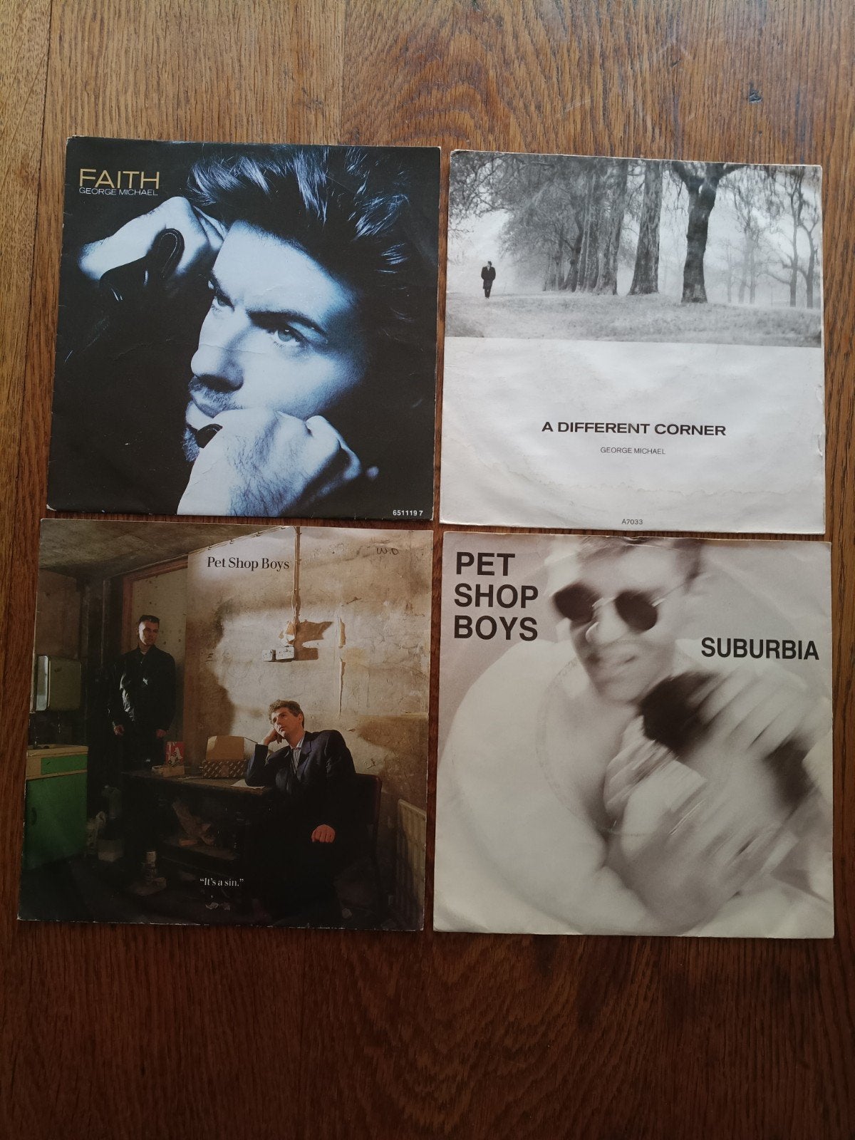 45T singles George Michael/Pet Shop Boys, Gebruikt, 7 inch, Ophalen of Verzenden, Pop