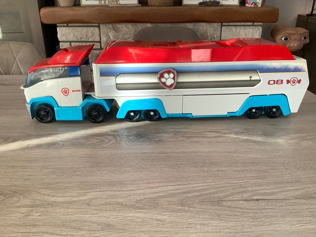 Paw Patrol Paw Patroller vrachtwagen (31x71 cm) (Geluid), Kinderen en Baby's, Ophalen of Verzenden, Gebruikt