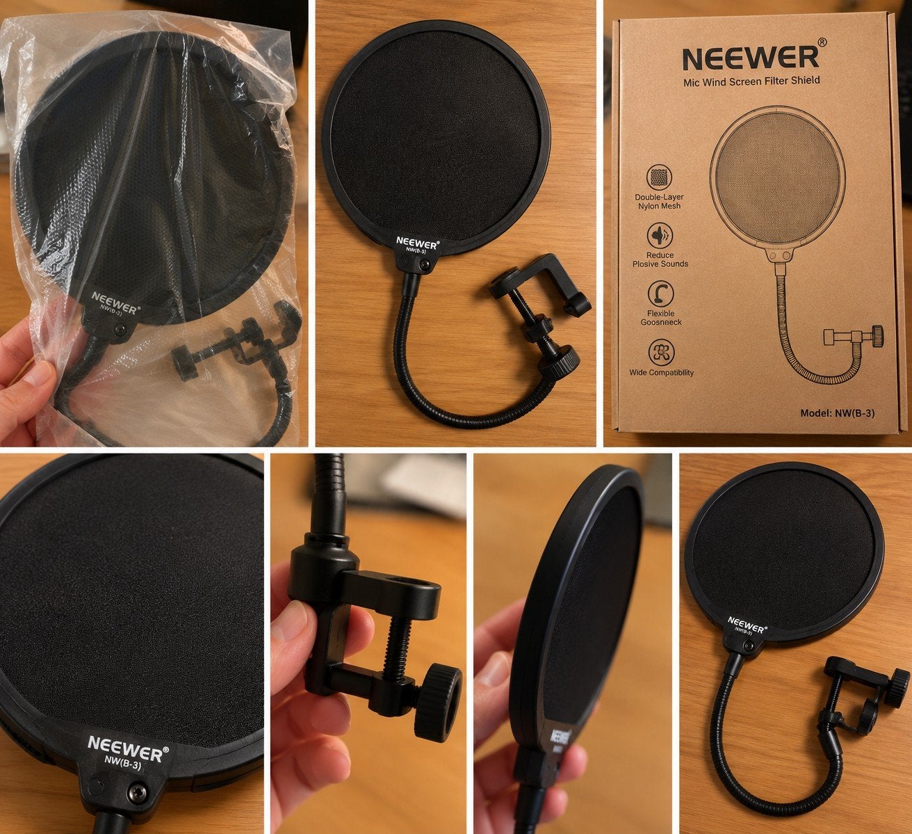 Filtre anti-pop NEEWER NW(B-3) pour microphone – Neuf, Enlèvement, Neuf