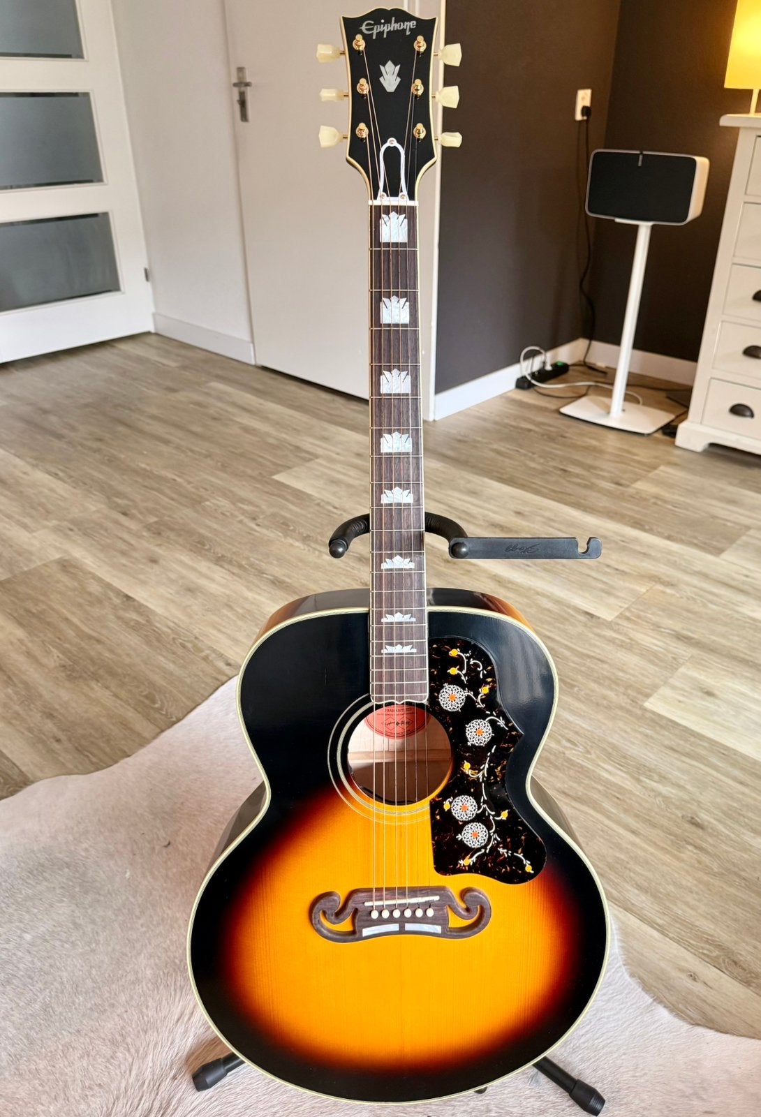 Epiphone de Gibson Custom SJ200 1957 Vintage Sunburst, Musique & Instruments, Instruments à corde | Guitares | Acoustiques, Enlèvement