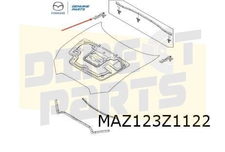 Mazda MX-5 Motorkapscharnier Rechts Origineel! N24352410C, Neuf, -, Mazda, -