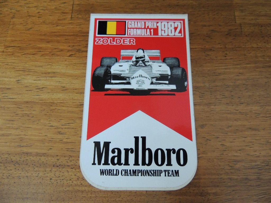 Marlboro WCT GP F1 Zolder 1982, Envoi, Comme neuf, Voiture ou Moto
