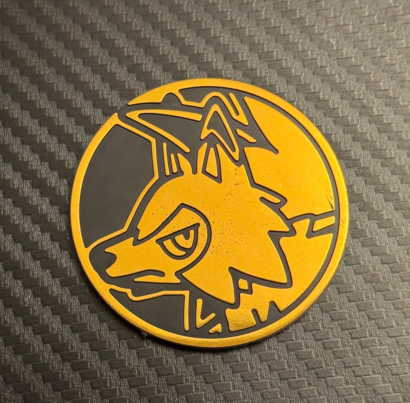 Gold Lycanroc Coin, Verzenden, Zo goed als nieuw