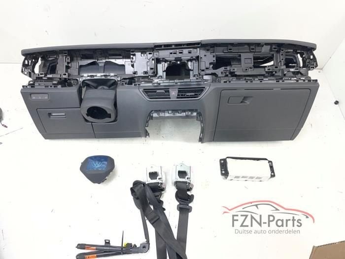 VW Tayron 57L Dashboard Airbagset Head Up display Leer Leder, Ophalen of Verzenden, Gebruikt