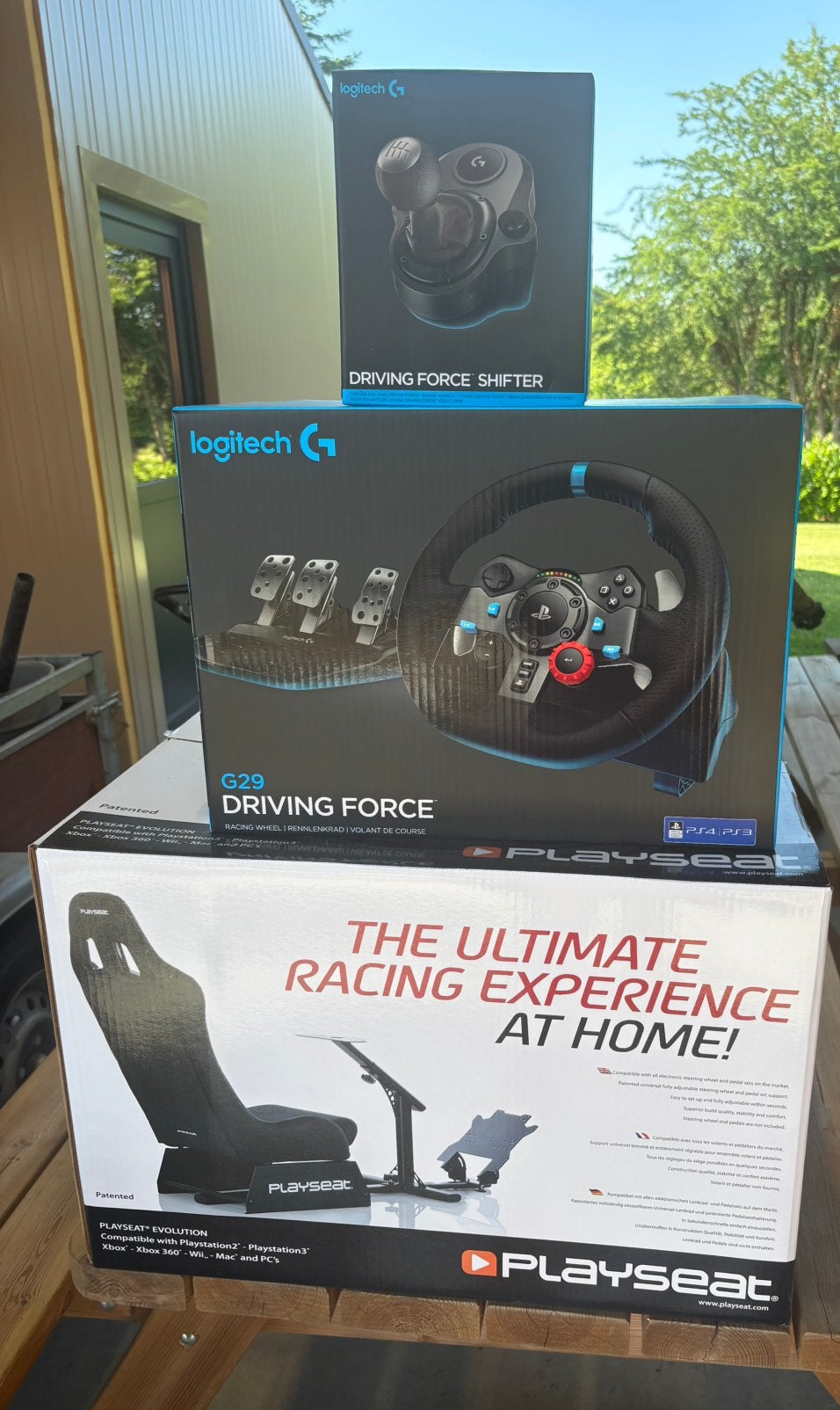 Logitech G29 gaming stuur + shifter + playseat, Games en Spelcomputers, Ophalen, Zo goed als nieuw, Playseat of Racestoel, PlayStation 3