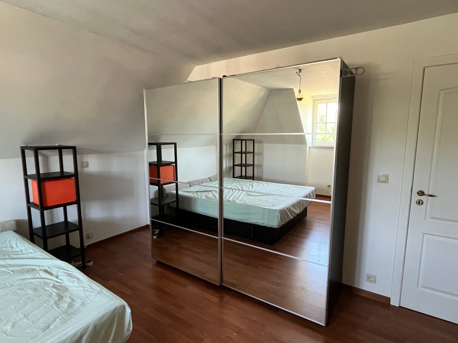 Armoire PAX IKEA avec portes coulissantes en miroir, 150 à 200 cm, Enlèvement, Utilisé, 200 cm ou plus