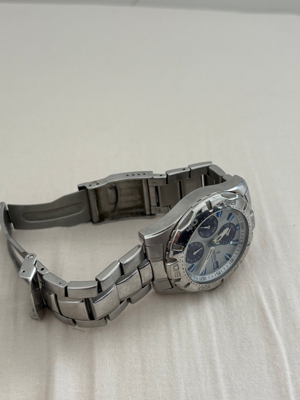 Horloge festina, Ophalen, Zo goed als nieuw, Zilver, Polshorloge