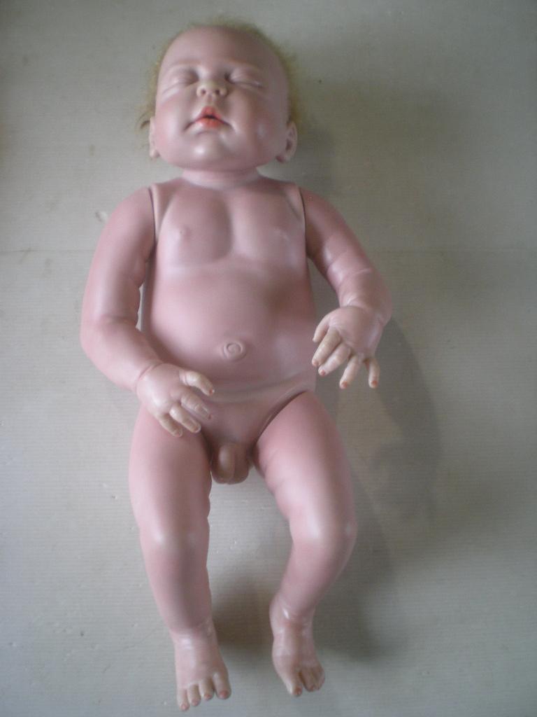reborn baby jongen, 50 cm, Verzamelen, Poppen, Ophalen of Verzenden, Gebruikt