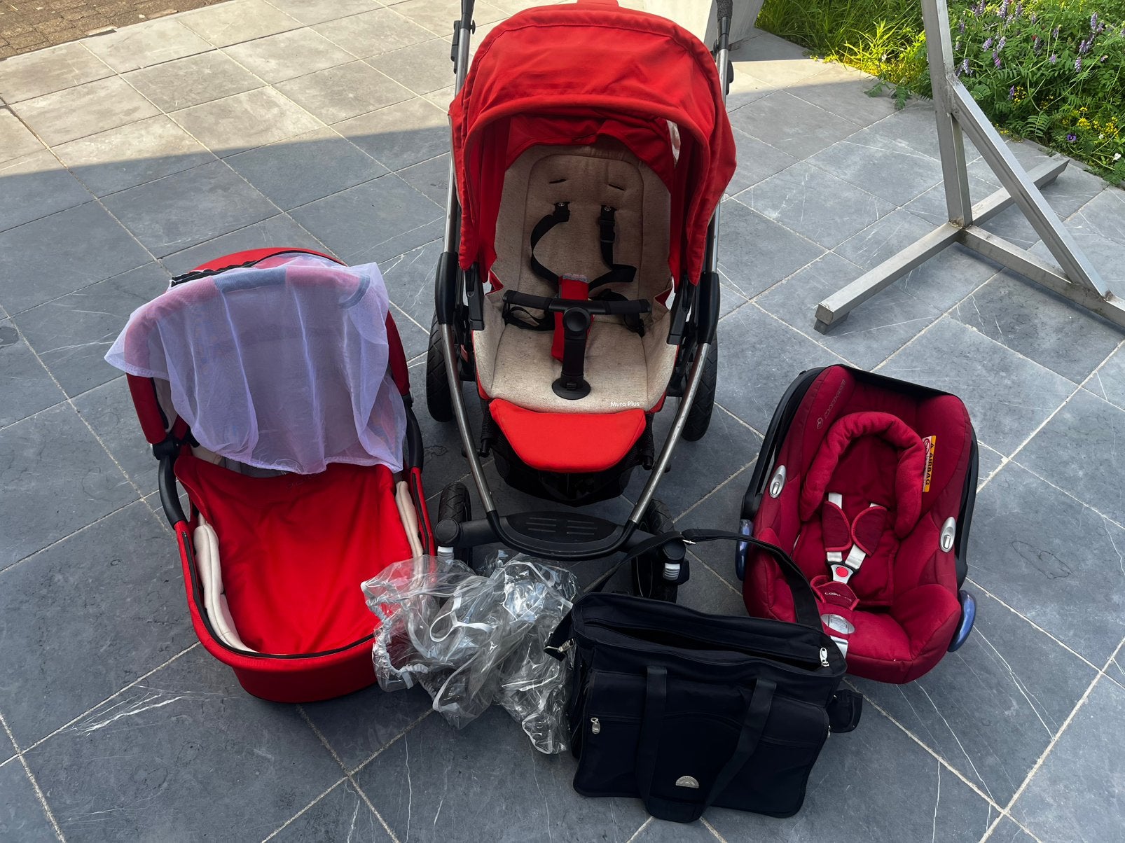 Maxi-cosi buggy 3 in 1, Ophalen, Gebruikt, Maxi-Cosi, Verstelbare rugleuning