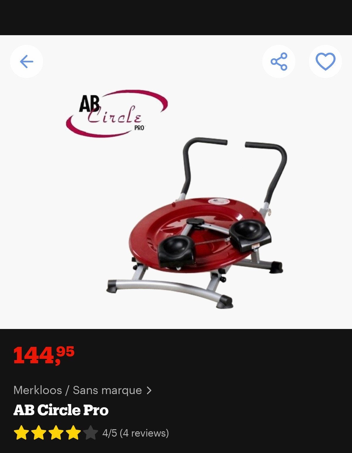 Ab Circle Pro fitnessapparatuur voor buikspieren, Sport en Fitness, Ophalen of Verzenden