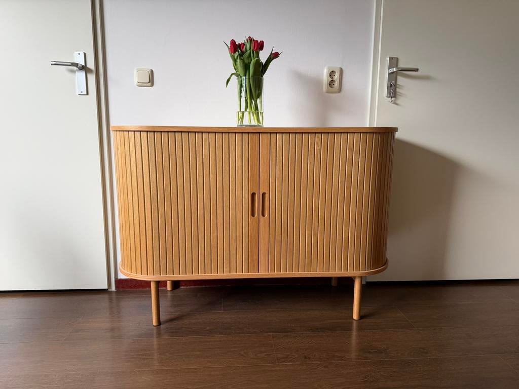 Dressoir LYNGVIG 120cm naturel eiken Jysk, Ophalen, Zo goed als nieuw