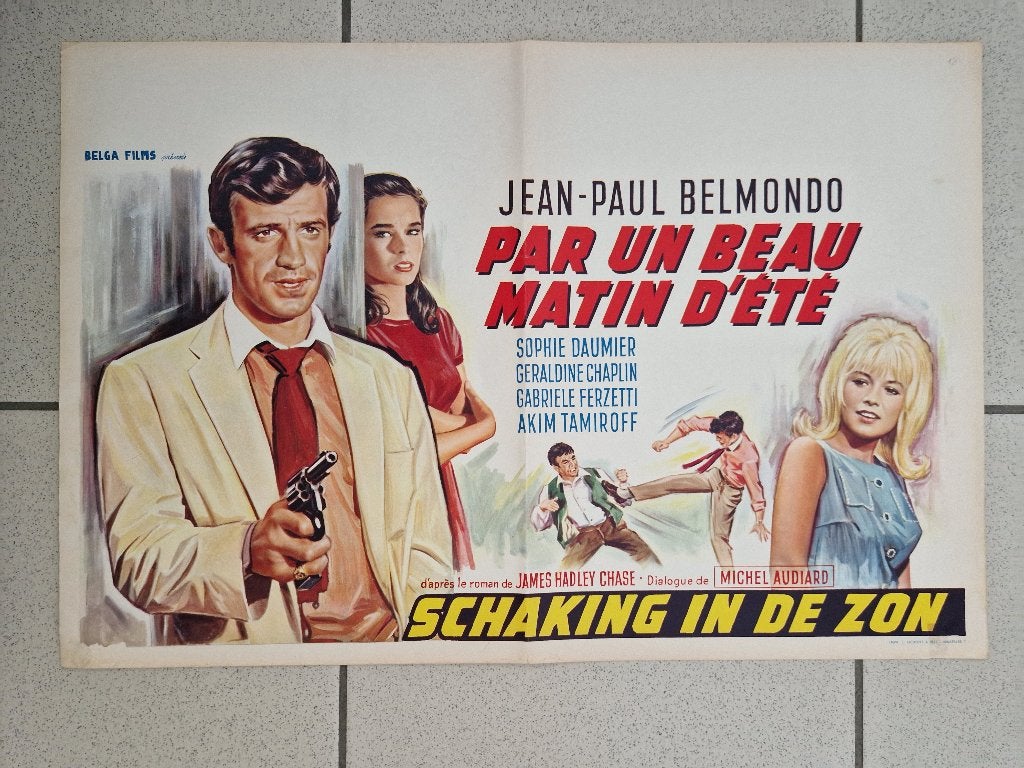 filmaffiche Belmondo par un beau matin d'été filmposter, Enlèvement ou Envoi, Rectangulaire horizontal, A1 jusqu'à A3, Comme neuf