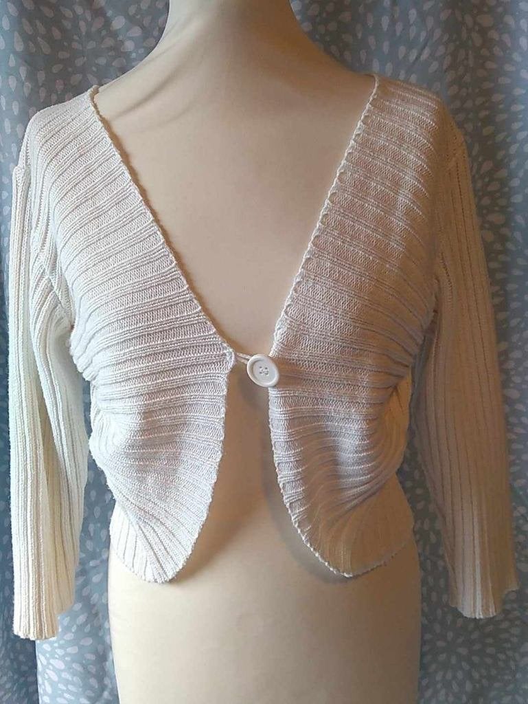 korte pull wit met grote knoop, Ophalen of Verzenden, Maat 38/40 (M), Wit