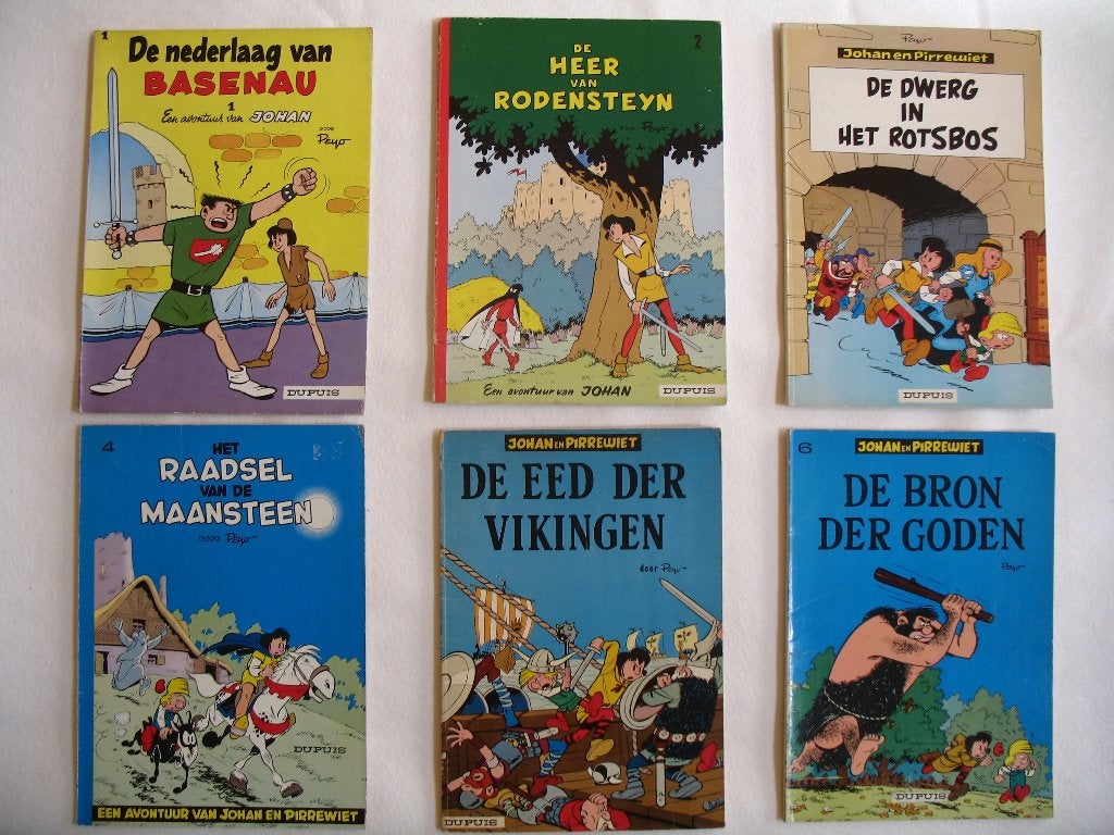 Johan en Pirrewiet, 13 stuks, Meerdere stripboeken, Ophalen of Verzenden