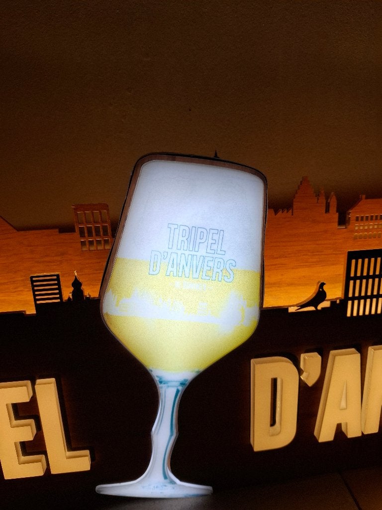 Lichtreclame Tripel d'Anvers, Ophalen of Verzenden, Nieuw, Lichtbak of (neon) lamp