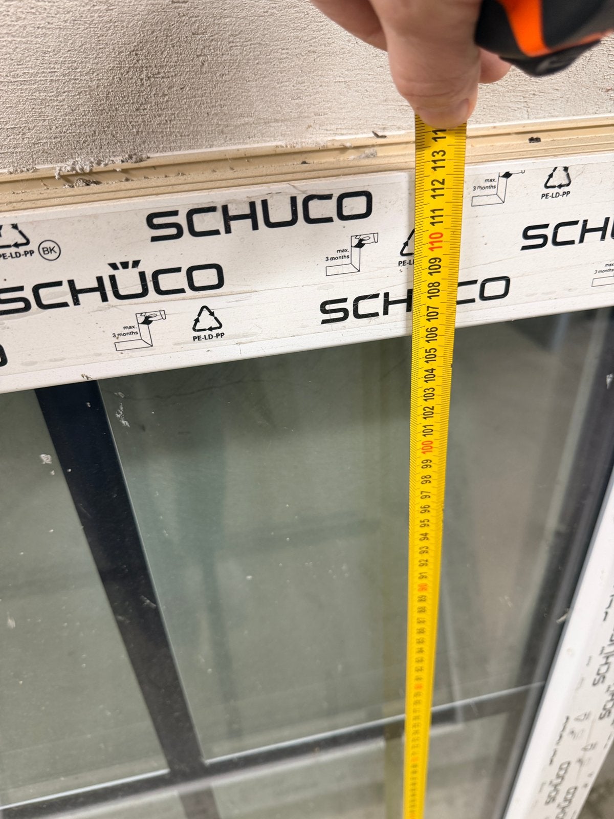 Pvc schuco raam binnen en buiten wit, Bricolage & Construction, Enlèvement, Comme neuf