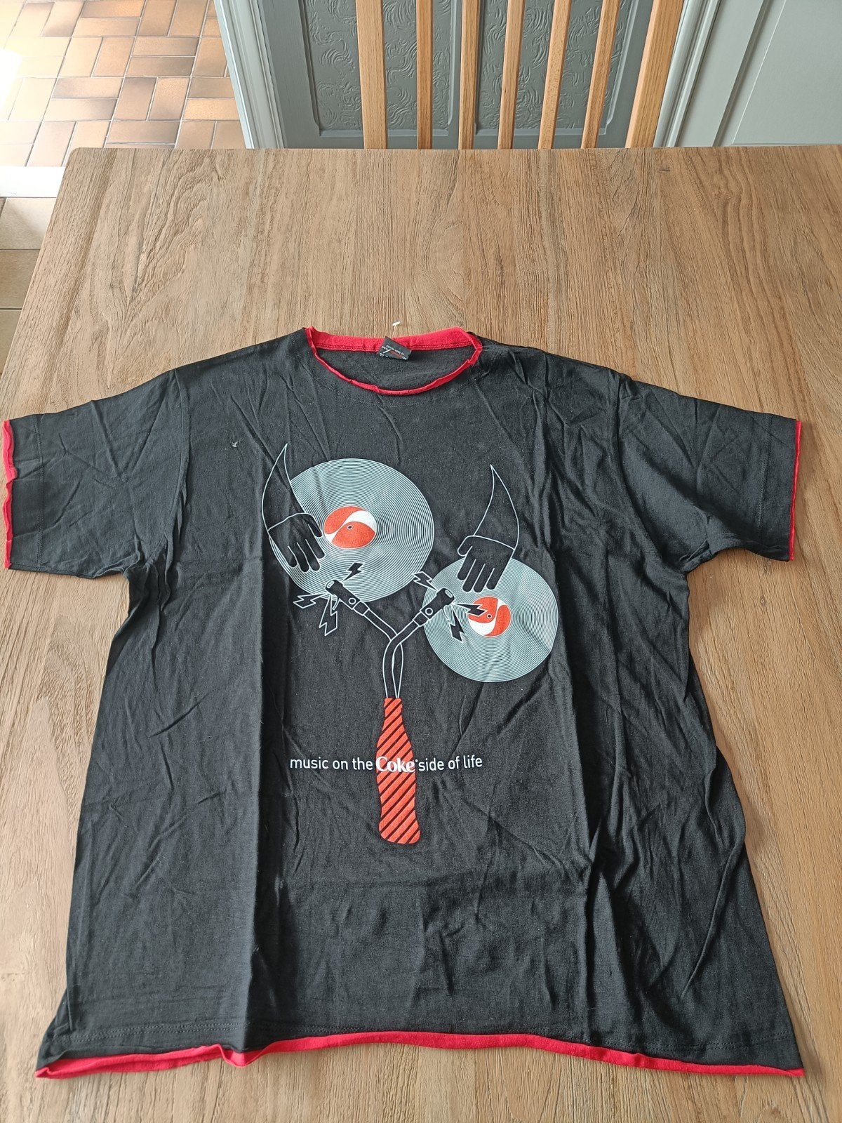 Zwart Coca Cola t-shirt L, Ophalen, Zwart