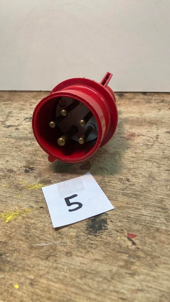 CEE-form Stekker (man), 16A-6h, 5-draads, 380V, Ophalen, Zo goed als nieuw, Stekker