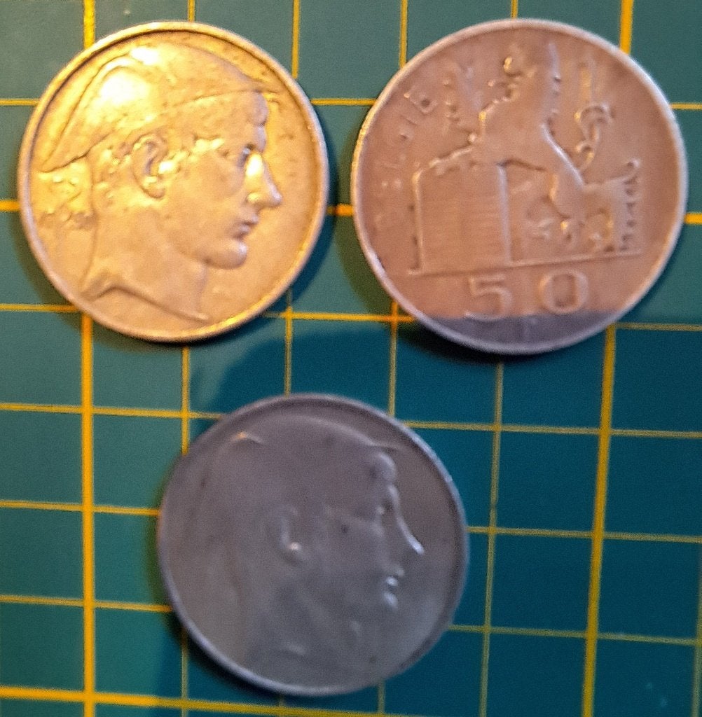 3 munten van 50 frank, type „Mercure”, Postzegels en Munten, Munten | België, Ophalen of Verzenden, Zilver, Zilver