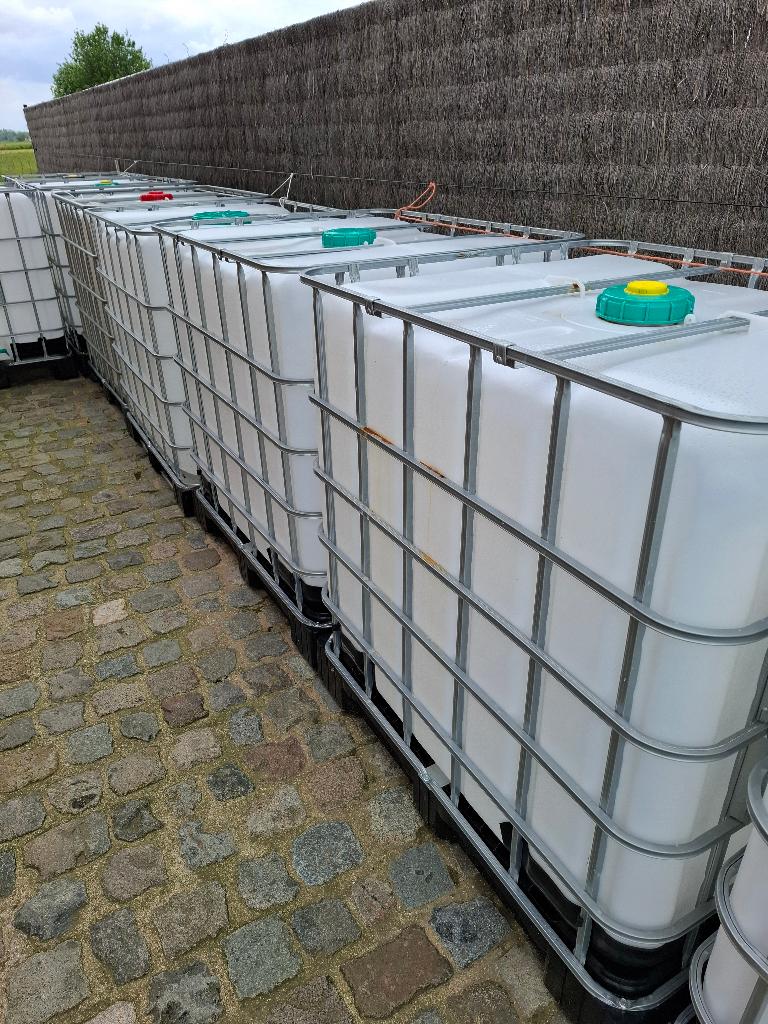 IBC 1000l, Ophalen, Kunststof, Met kraantje, 150 liter of meer