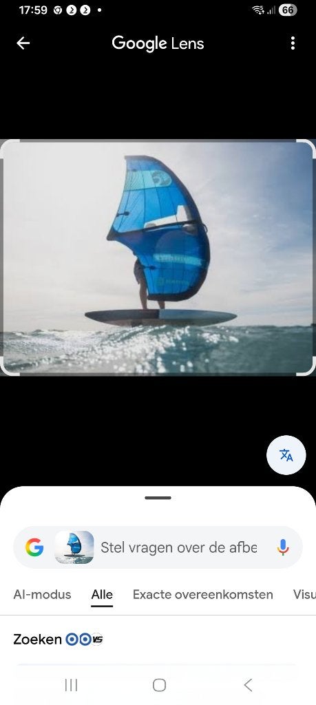 Gezocht Cabrinha Mantis 3.5m², Watersport en Boten, Ophalen, Zo goed als nieuw, Wingsurf-wing