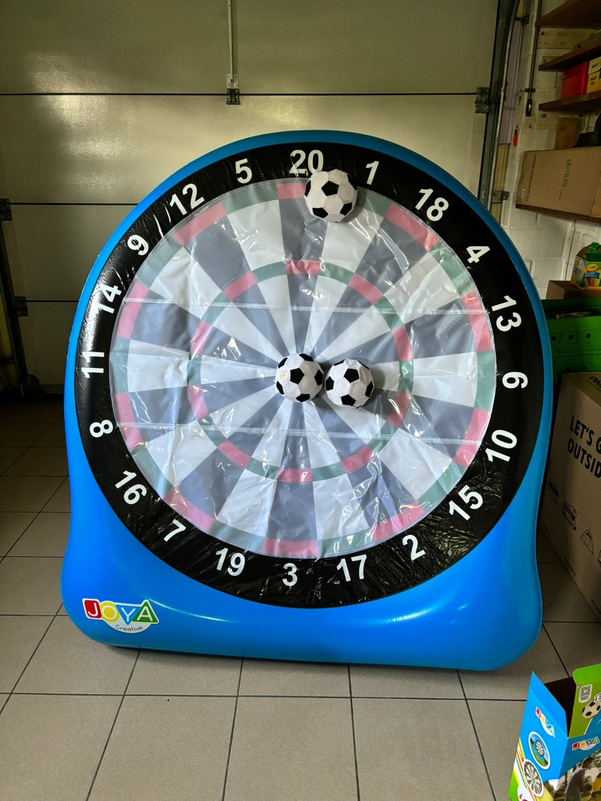 Jeu de fléchettes gonflable pour le football, Enlèvement, Comme neuf