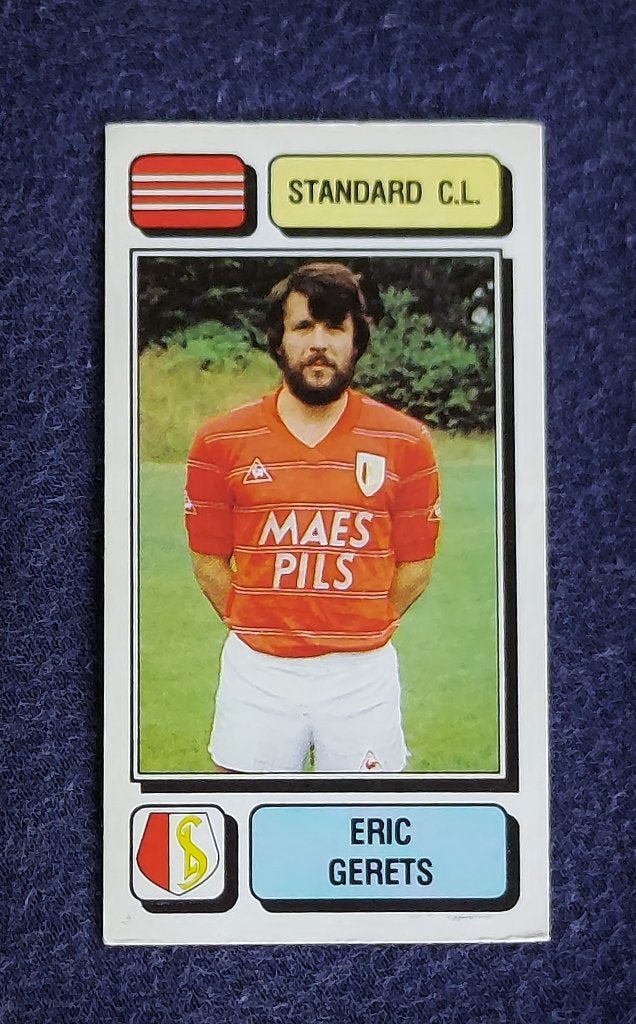 Panini sticker voetbal card ' FB 1983 - Eric Gerets ', Verzamelen, Ophalen of Verzenden, Nieuw, Poster, Plaatje of Sticker