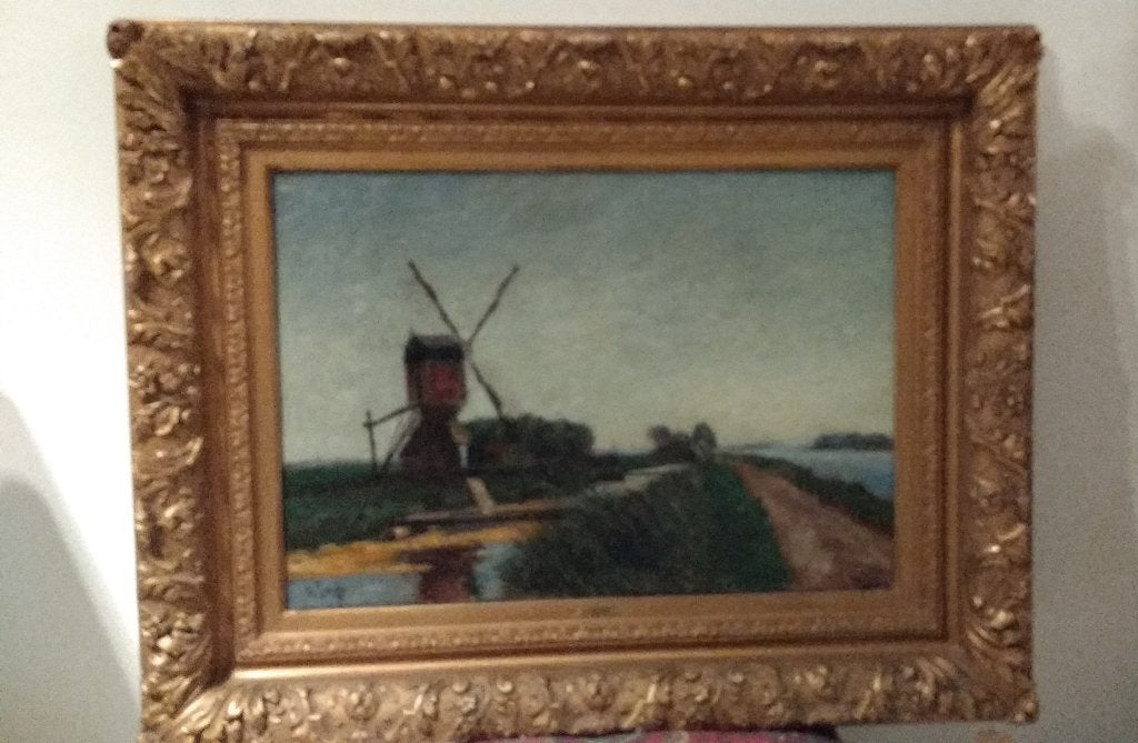 HAAGSE SCHOOL Victor Bauffe Belg van geboorte, Antiek en Kunst, Ophalen, Doek, Realistisch, Landschap